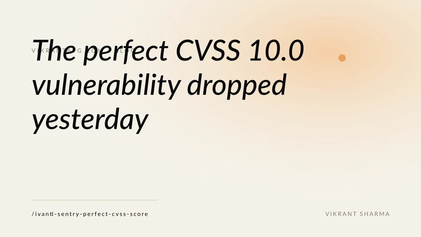 Screenshot of CVSS scoring metrics showing a perfect 10.0 critical severity rating for a network vulnerability