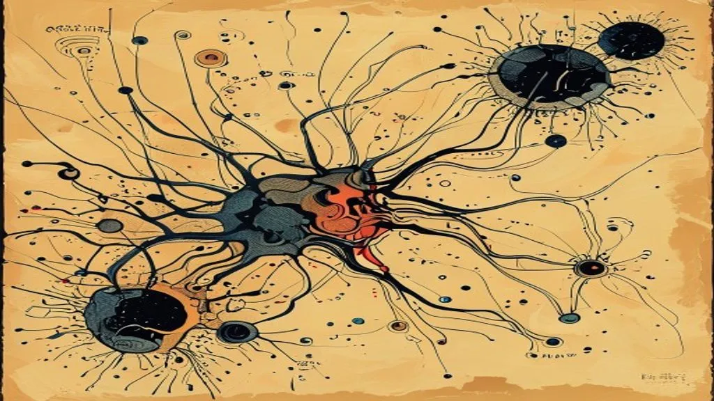 Abstract visualization of neural network nodes with interconnected pathways, representing correlation patterns beyond mean-field approximation